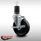 Service Caster 5'' SS Phenolic Swivel 1-5/8'' Expanding Stem Caster with Brake SCC-SSEX20S514-PHS-TLB-158 - alternate 2